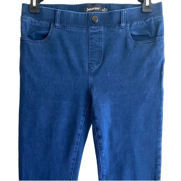 BETABRAND Pull on Straight Leg Jeans Size M - Picture 2 of 7